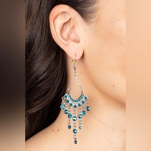 Commanding Candescence Blue Earrings